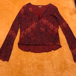 Long sleeve Holister crop top